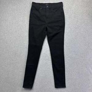 Express Women's Skinny High Rise Black Jeans Size 2 Regular